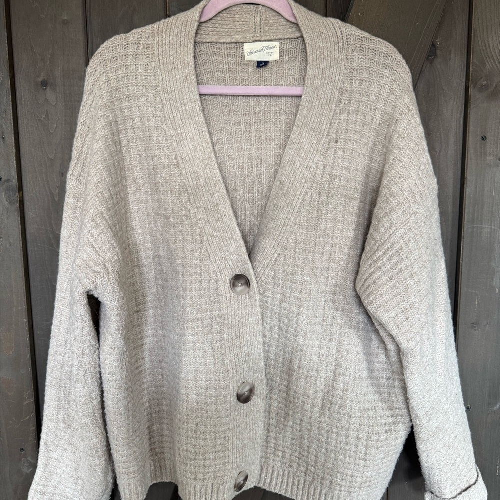 Universal Thread Taupe Cardigan Sweater